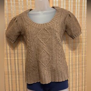 Old Navy cable knit coffee color sweater top